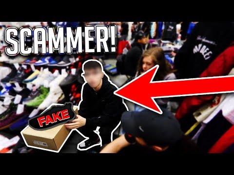 SCAMMER SELLING FAKE YEEZYS EXPOSED AT SNEAKERCON