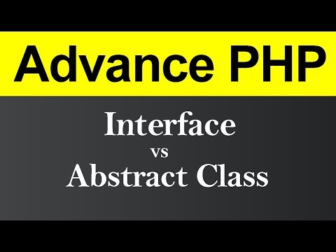 Difference between Interface and Abstract Class in PHP Hindi