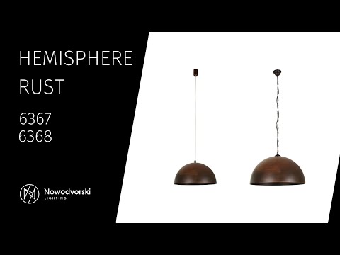 Підвісний світильник Nowodvorski 6368 Hemisphere E27 1x60W IP20 Brown