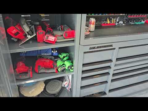 New tool box tour & garage setup. US General Series 3 , 72 inch slate gray