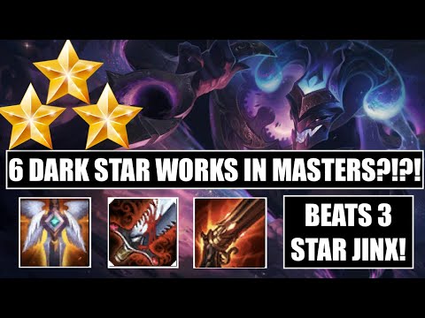 TFT Guide: 6 Dark Stars BEATS 3 STAR JINX! - MASTERS GAMEPLAY - SHACO 3