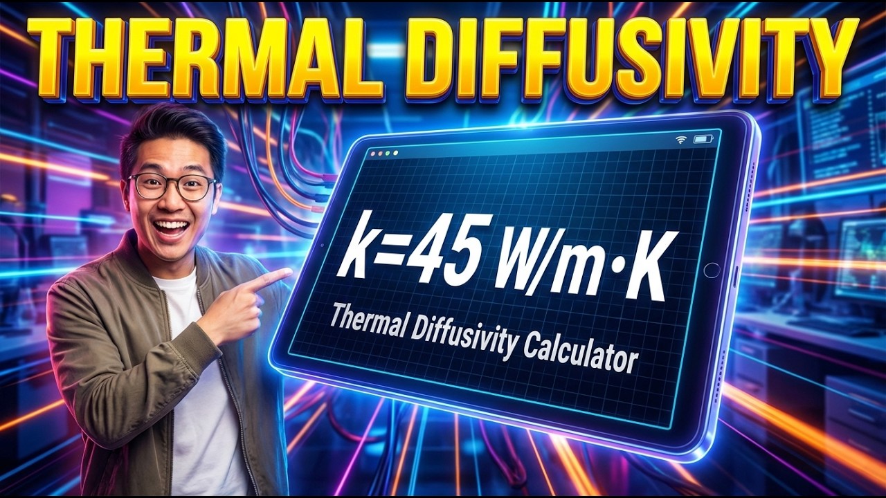 Thermal Diffusivity Interactive Calculator