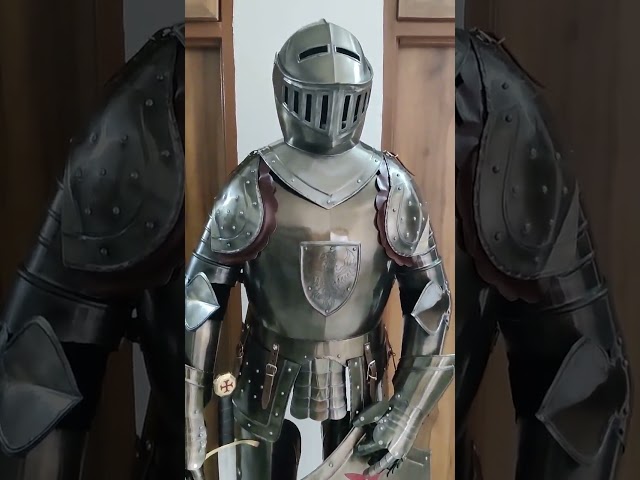 Vídeo relacionado con Nautical Replica Hub Armadura Medieval Armadura Dragón Escudo Hermoso Hecho a Mano