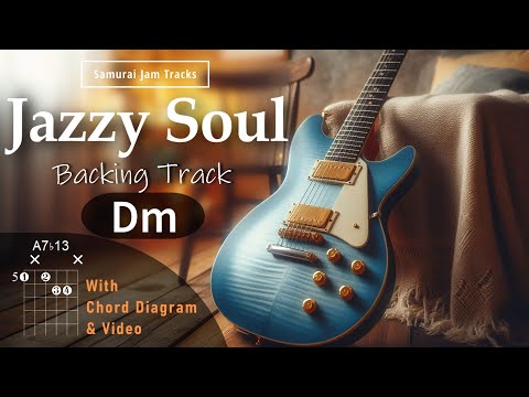Smooth Jazzy Soul Guitar Backing Track in D minor for Improvisation
