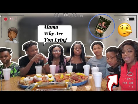 LYING IN FRONT OF MY KIDS🤥 | SEAFOOD BOIL MUKPRANK | FEATURING BELOVE’S SMACKALICIOUS SAUCE 😋