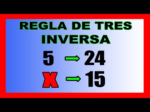 ✅👉 Regla de Tres Inversa  ✅ Como Hacer una Regla de Tres Inversa