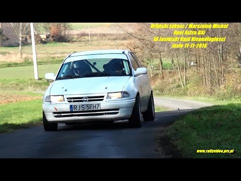 Orliński Ł. / Marszałek M. - Opel Astra GSi - 16 Jasielski Rajd Niepodległości Jasło 11-11-2016