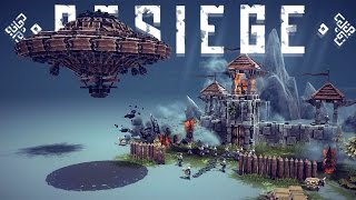 Besiege Best Creations - WHEN ALIENS ATTACK! - UFO, Manned Bipedal Walker, Pirate Ship & More!