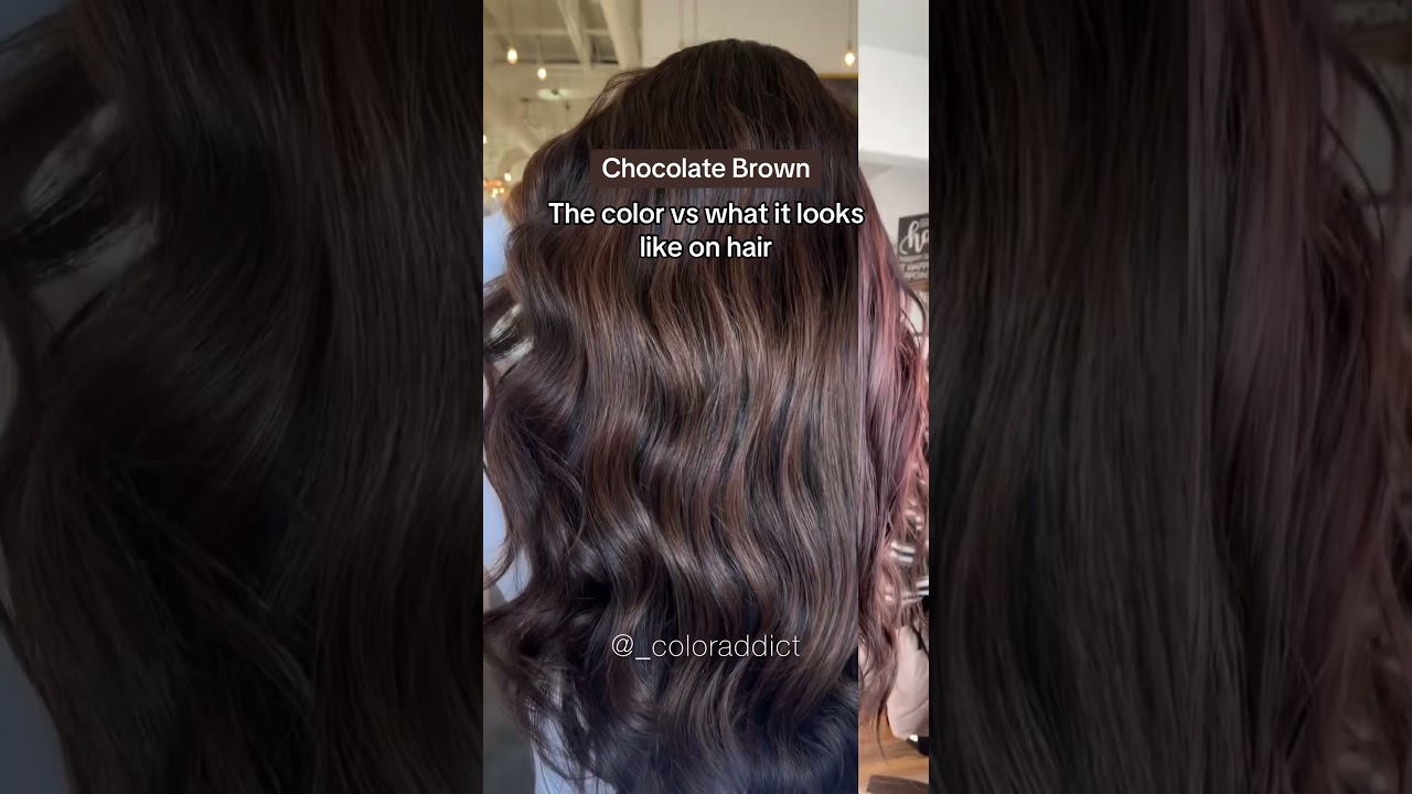 What Chocolate Brown looks like on hair 🤎 #pallure #colormask #brownhair