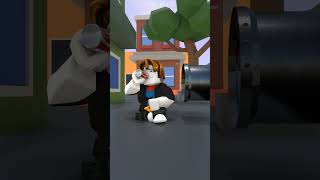 Gugugaga teases Bacon through the sewer. #funny #shorts