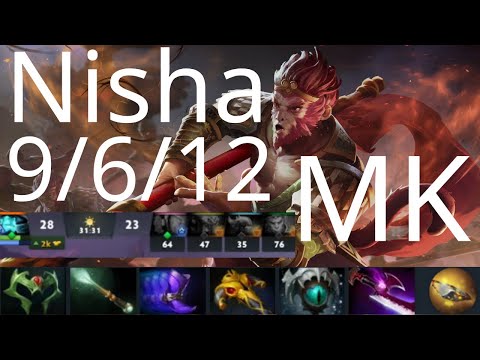 Nisha mid Monkey King, Xcalibur Lone Druid vs Storm Spirit, Spectre - respect for enemy - Dota2