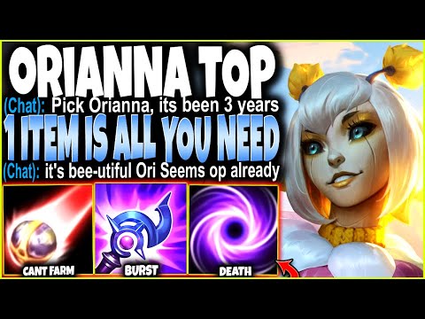 I Picked Orbeeanna after 3 YEARS and I BeeLETED ALL with only 1 ITEM 🔥 LoL Top Orianna s12 Gameplay