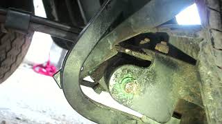 EZ Go golf cart parking brake lever repair.