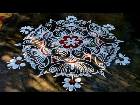 #Margazhi special rangoli/#Pongal/#Sankranti/#Thaipoosam/#Friday rangoli designs/#Beautiful rangoli