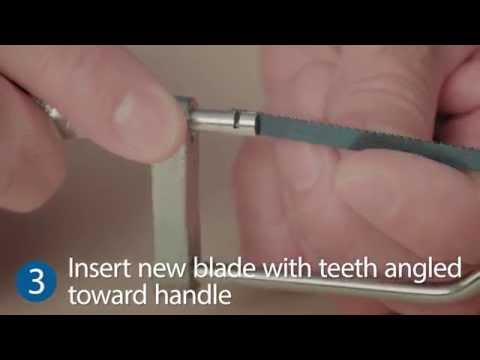 How to replace a close quarters hacksaw blade