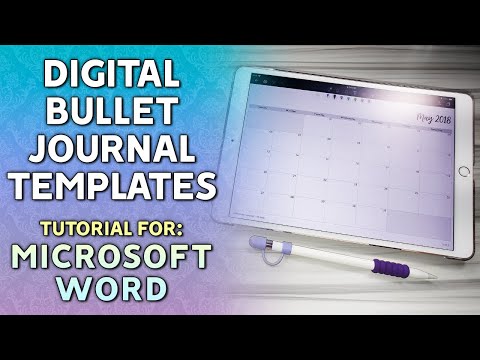 Part of a video titled Digital Bullet Journal Spreads in Microsoft Word • Tutorial ... - YouTube