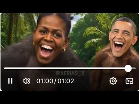 BREAKING: Donald Trump Post Clip of Obamas as Monkeys On Truth Social
