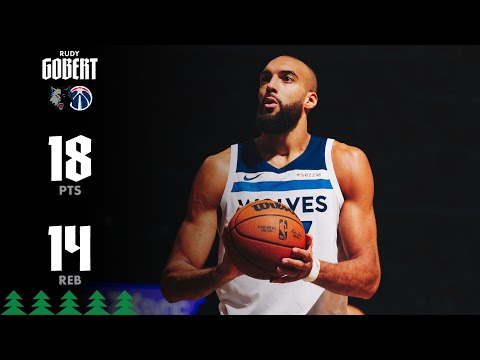 Rudy Gobert Drops 18-Point/14-Rebound Double-Double in Win Over Wizards | 01.04.26