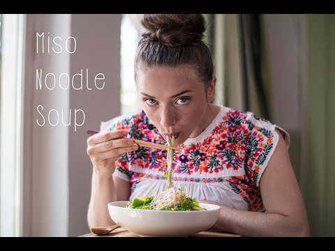 Clean and easy miso noodle soup recipe.