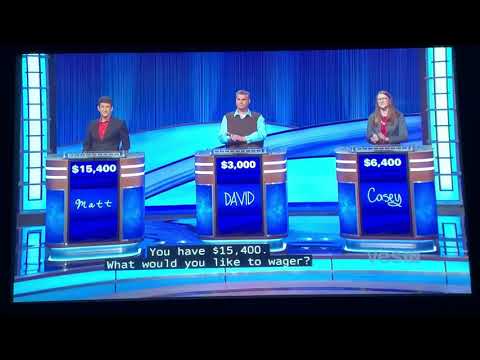 Double Jeopardy, Matt Amodio DAY 36 - 2nd Daily Double (10/6/21)