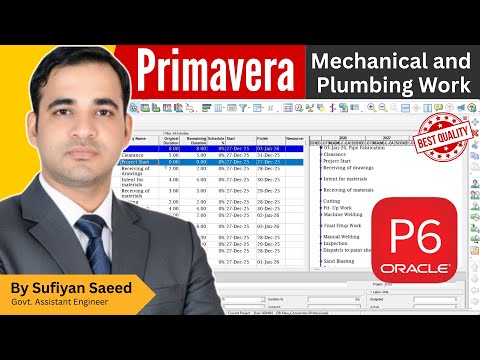 Primavera P6 Oil Gas Project Tutorial Full Planning Engineer Project