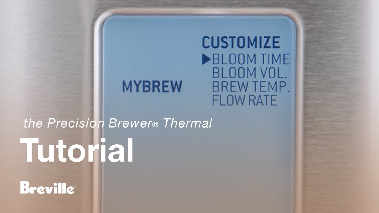 Breville coffee guide tutorial - Customising with the My Brew setting