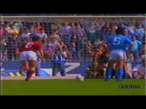 Serie A 1988-1989, day 29 Napoli - Torino 4-1 (Carnevale, F.Romano, 2 Careca, Cravero)