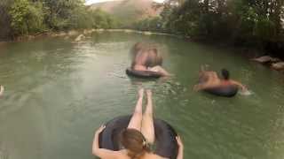 preview picture of video 'Lanquin Tubing Through the Jungle'