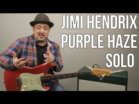 Jimi Hendrix Purple Haze Electric Guitar SOLO Lesson + Tutorial