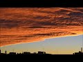 1 Hour Of Snoring With Orange Clouds In The Sky