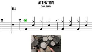Download lagu Attention  Charlie Puth🥁 Medium Beginner Version mp3