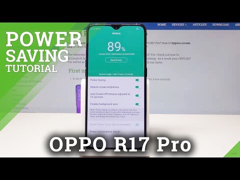 How to Enable Power Saving Mode on OPPO R17 Pro - Battery Saver