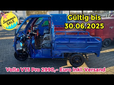 Aktion Elektro Nutzfahrzeug Volta VT5 Pro #ecargo #voltamotor #vt5