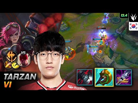 Tarzan Jungle Vi Build Divine Sunderer Conqueror - Tarzan Vi Match Highlight - LOL KR 13.4
