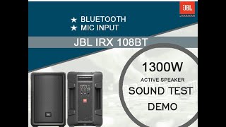 Video thumbnail for JBL IRX 108BT Sound Test On Deep Vocal Sound by Audio Time With VP
