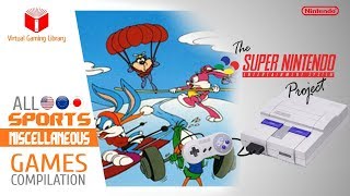All SNES/Super Nintendo Sports Miscellaneous Games Compilation - Every Game (US/EU/JP)