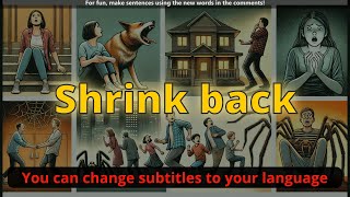 Shrink back meaning with 5 examples