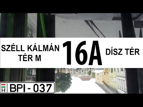BKV 16A autóbusz útvonala (Széll Kálmán tér M - Dísz tér)