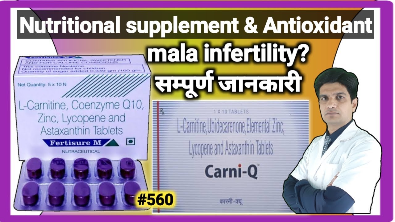 l carnitine coenzyme q10 zinc lycopene axtaxenthin tablets | Fertisure m tablet | Male infertility