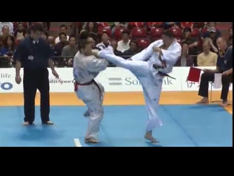 10th World open tournament Kyokushinkai karate. Yuriy Pikhtovnikov(Russia) vs Matan Eliakim(Israel)
