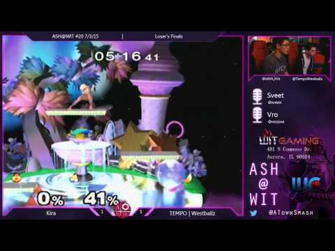 Tempo | Westballz (Fox) vs. Kira (Shiek) - Melee Loser's Finals ASH@WIT 7/3/15