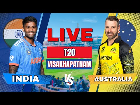 🔴 Live: India vs Australia 1st T20 Match | Live Cricket score and commentary | IND vs AUS Live match