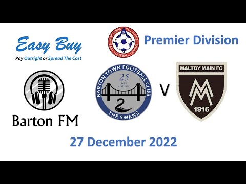 Barton Town v Maltby Main NCEL Premier 27 December 2022 Highlights