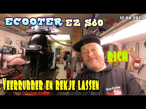 🇳🇱ECOOTER E2 S60 veerrubber en wat laswerk.
