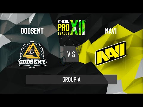 CS:GO - Natus Vincere vs. GODSENT [Dust2] Map 2 - ESL Pro League Season 12 - Group A - EU