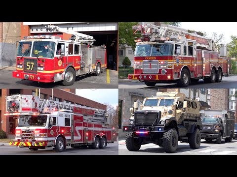 Best of All Time!  - Fire Trucks, Ambulances & Police Responding Compilation - 100K Subs Special