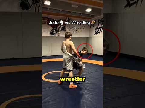 Judo Throw vs Wrestling Takedown #judo #wrestling #technique