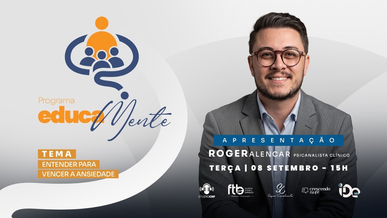 TEMA: ENTENDER PARA VENDER A ANSIEDADE! PR. ROGER ALENCAR - 08/09/26 - (AO VIVO)