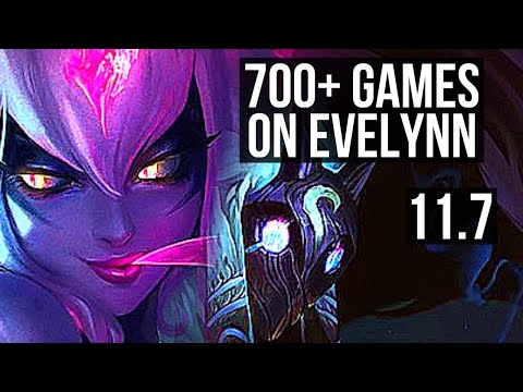 EVELYNN vs KINDRED (JUNGLE) | 10/1/2, 700+ games, Legendary, 800K mastery | EUW Grandmaster | v11.7