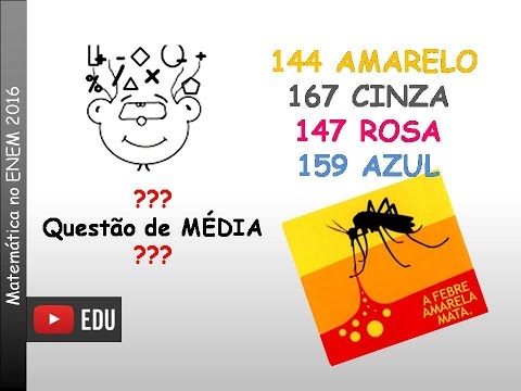 Matemática ENEM 2016 - 144 AMARELO– 167 CINZA– 159 AZUL– 147 ROSA - Um posto de saúde...